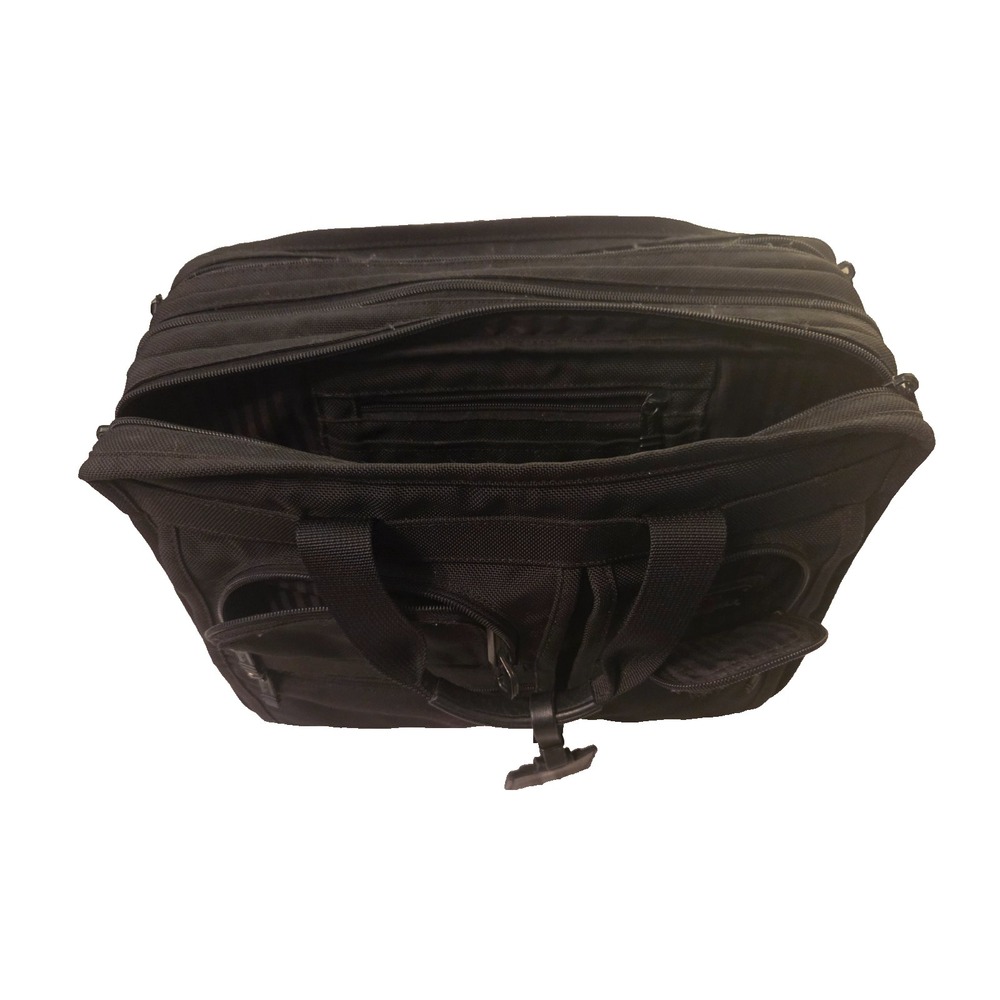 TUMI Alpha Expandable Ballistic Nylon Laptop Briefcase Organizer Black Shoulder